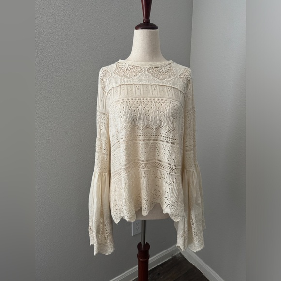 Free People Once Upon A Time Lace Top - Picture 2 of 8